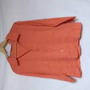 It's a new vision blouse linen orange pumpkin XL